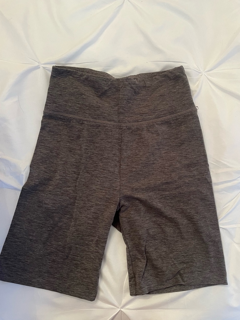 American Eagle High-Waist Gray Bike Shorts